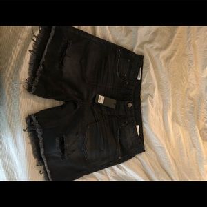 Ones teaspoon black denim cutoffs